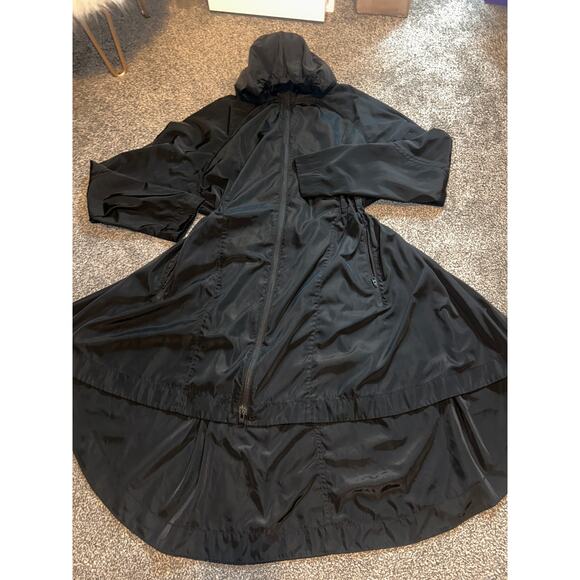 Athleta Solar Wind & Rain Anorak Jacket, Black SIZE large - Picture 1 of 4